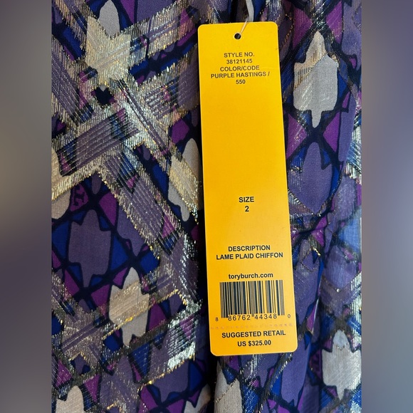 Tory Burch Brand new purple long sleeve blouse - Picture 5 of 8